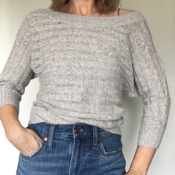 NWT American Eagle Outfitters Cable Knit Dolman Sweater, size Medium ❤️ - Picture 7 of 11